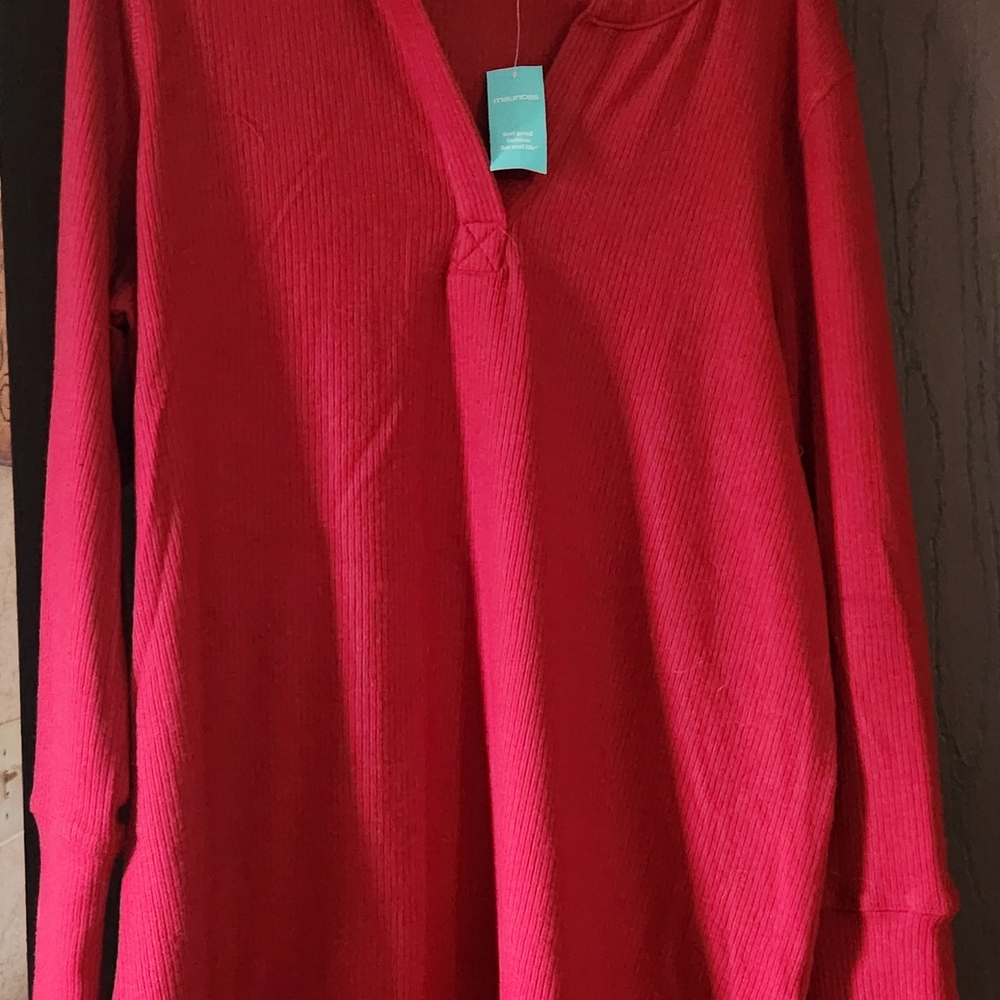 Maurices Cherry Red Knit Top